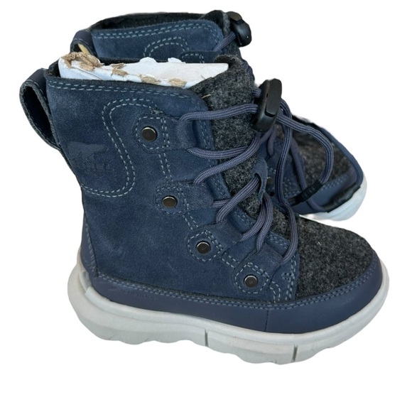 Sorel Kid's Explorer Lace Waterproof Snow Boots Girls Boys 8 - Picture 6 of 7